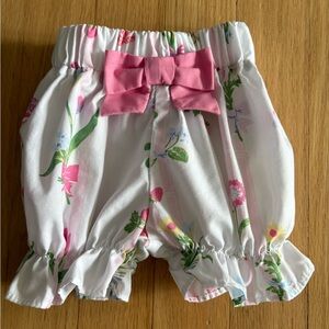 TBBC Floral Pink Bow Baby Bloomers